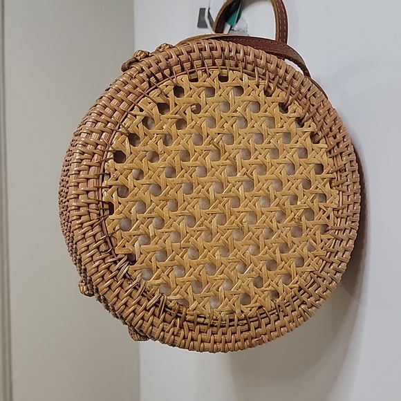 Rattan Circle Boho Women's Bag - Picture 6 of 7